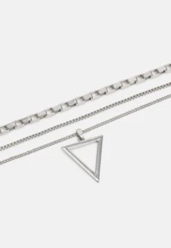 Pier One 3Pack - Ketting - Silver-Coloured -Mode Verkoop 0939075566a74b089b462fd6f4c080a5