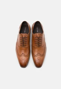 Pier One Leather - Veterschoenen - Cognac -Mode Verkoop 15f1d142a8814a208bbc0e7f2bb30aed