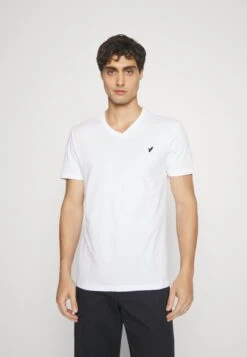 Pier One V Neck Bird Tonal 3 Pack - T-Shirt Basic - White/Dark Green/Black -Mode Verkoop 1ca447c7fe924e74a78c561a8a6333a8