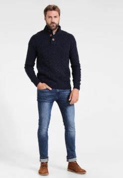 Pier One Trui - Mottled Dark Blue -Mode Verkoop 217c0f96ffe9444393a595e4c67dcf69