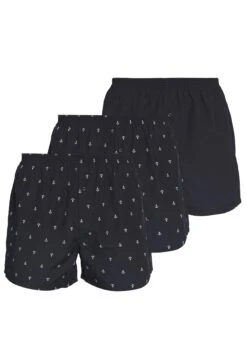 Pier One 3 Pack - Boxershort - Dark Blue -Mode Verkoop 3d937f499e3444f5855984e4f312b3ec