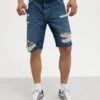 Pier One Jeansshort - Dark Blue Denim -Mode Verkoop 4339318a9d5945b59f53f364edca03d2