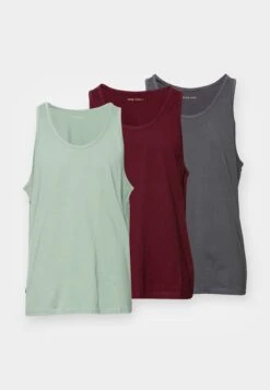 Pier One 3 Pack - Top - Dark Grey / Green / Bordeaux -Mode Verkoop 48ad2e9583ca42fe9a36b13269cd9624