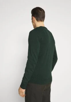 Pier One Basic Crewneck - Trui - Mottled Dark Green -Mode Verkoop 4b119902c56642fca726e1ed8ac86dfe