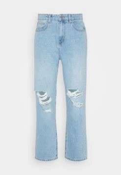 Pier One Distress On Knees - Relaxed Fit Jeans - Light Blue Denim -Mode Verkoop 6c561d8272b94404a72faaf104617fd2