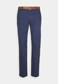 Pier One Belted - Chino - Dark Blue -Mode Verkoop 83b11f5b22054838bfdec3cfe2b56871