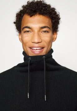 Pier One Structure Block High Collar - Vest - Black -Mode Verkoop 8ae538afff544777a63a44071114fc02