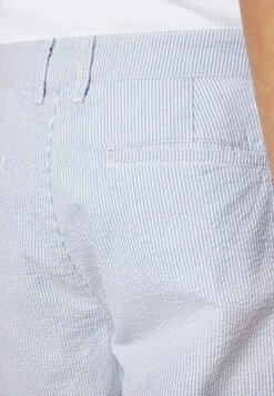 Pier One Pleated Seersucker Short - Shorts - Blue -Mode Verkoop 9511fb9334b8406c8dc31dbeff7d97b9