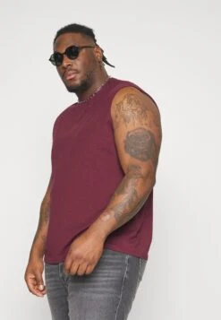 Pier One 2 Pack- Top - Black/Bordeaux -Mode Verkoop 9a1d9c88a337461bb92e13d6ec4021e4