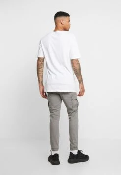 Pier One Cuffed Skinny Trouser- Cargobroek - Grey -Mode Verkoop 9d4e6bf8b9ac4923a799192944740274