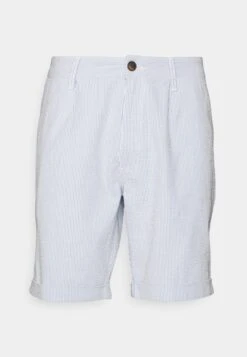 Pier One Pleated Seersucker Short - Shorts - Blue -Mode Verkoop a020ce1da6b84bd9bdafa40d5705abc0