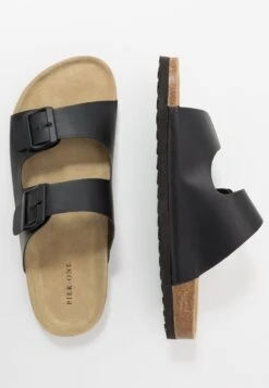 Pier One Unisex - Pantoffels - Black 15 Pier One Unisex - Pantoffels - Black -Mode Verkoop a98de5f417bd4f57b176937b18a12ab7