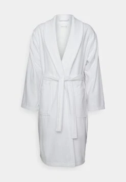 Pier One Shawl Towel Bathrobe - Badjas - White -Mode Verkoop ae61951bd55140ac9d167b819a7964f5