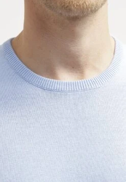 Pier One Basic Crewneck - Trui - Light Blue -Mode Verkoop b041e581fd1148bba0db07cb588bf608