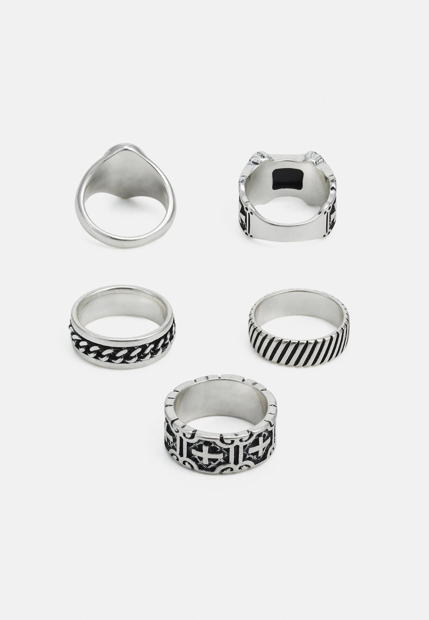 Pier One 5 Pack - Ring - Silver-Coloured 4 Pier One 5 Pack - Ring - Silver-Coloured - Afbeelding 2