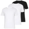 Pier One 3 Pack - T-Shirt Basic -Black/ White -Mode Verkoop b69b0ec69daa4c8da2ee7d52186771e5