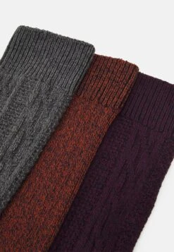 Pier One 3Pack - Sokken - Dark Green/Orange/Bordeaux -Mode Verkoop b9c967485bc848ad816e78f1528f2cbc