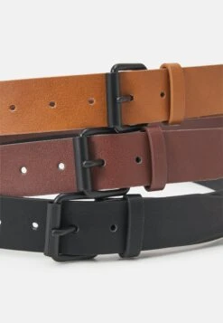 Pier One 3 Pack Unisex - Riem - Black/Brown/Cognac -Mode Verkoop c51602dbb07442f1950726d800e6e752