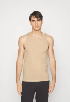 Pier One 3Pck Skin Tone Rib Vest- Hemd - Beige -Mode Verkoop c645e880075b49cdbd9fc51c185634a2