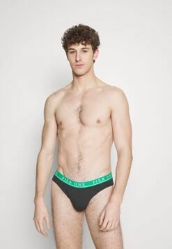 Pier One Branded Waistband Briefs 3 Pack - Slip - Black -Mode Verkoop ce9530d43d744385b55479d22aaeaad2