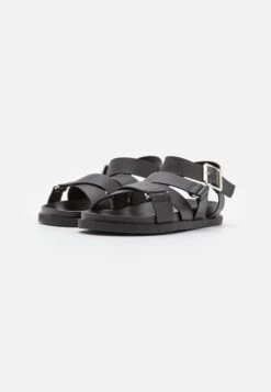 Pier One Unisex - Sandalen - Black -Mode Verkoop e2ec43ce6d07479088c528ec91e76fea