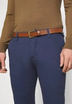 Pier One Belted - Chino - Dark Blue -Mode Verkoop f0de2ed3c221491eb7c8be84f3e739f9