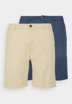 Pier One 2 Pack - Shorts -Dark Blue/Tan -Mode Verkoop f9a892a3b0b34fe9815664d9ef698d9f